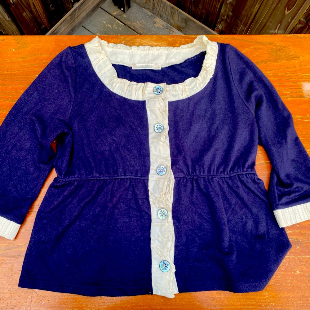 Hazel women’s size medium boho baby doll blouse cotton